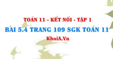 Bài 5.4 trang 109 SGK Toán 11 tập 1 Kết nối tri thức